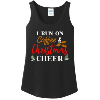 I Run On Coffee & Christmas Cheer Xmas Christmas Ladies Essential Tank