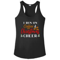 I Run On Coffee & Christmas Cheer Xmas Christmas Ladies PosiCharge Competitor Racerback Tank