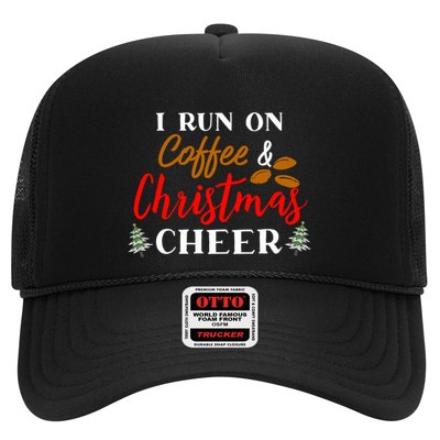 I Run On Coffee & Christmas Cheer Xmas Christmas Trucker Hat