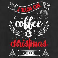 I Run On Coffee And Christmas Cheer Wake Me Up Cute Gift 11oz C Handle Ceramic Mug