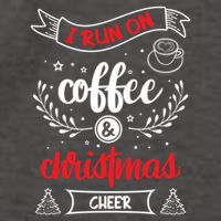 I Run On Coffee And Christmas Cheer Wake Me Up Cute Gift Vector Backpack