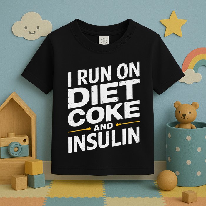 I Run On Diet C.O.K.E And Insulin Toddler T-Shirt