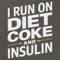I Run On Diet C.O.K.E And Insulin Cotton Canvas Backpack