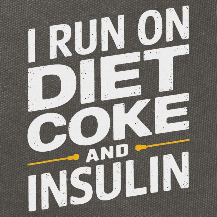 I Run On Diet C.O.K.E And Insulin Cotton Canvas Backpack