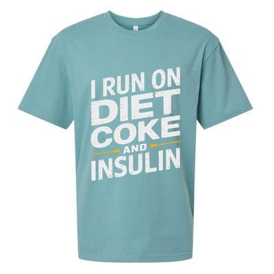 I Run On Diet C.O.K.E And Insulin Sueded Cloud Jersey T-Shirt