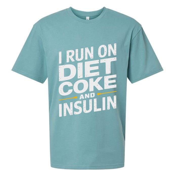 I Run On Diet C.O.K.E And Insulin Sueded Cloud Jersey T-Shirt