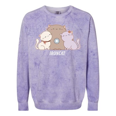 Iron Cat Family Colorblast Crewneck Sweatshirt