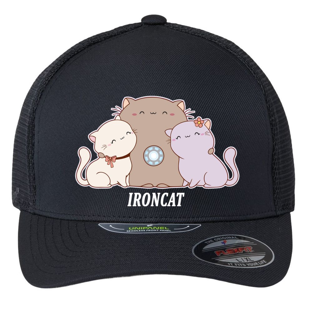 Iron Cat Family Flexfit Unipanel Trucker Cap