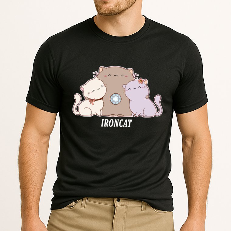Iron Cat Family Cooling Performance Crew T-Shirt