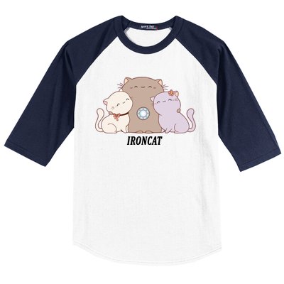 Iron Cat Family Baseball Sleeve Shirt