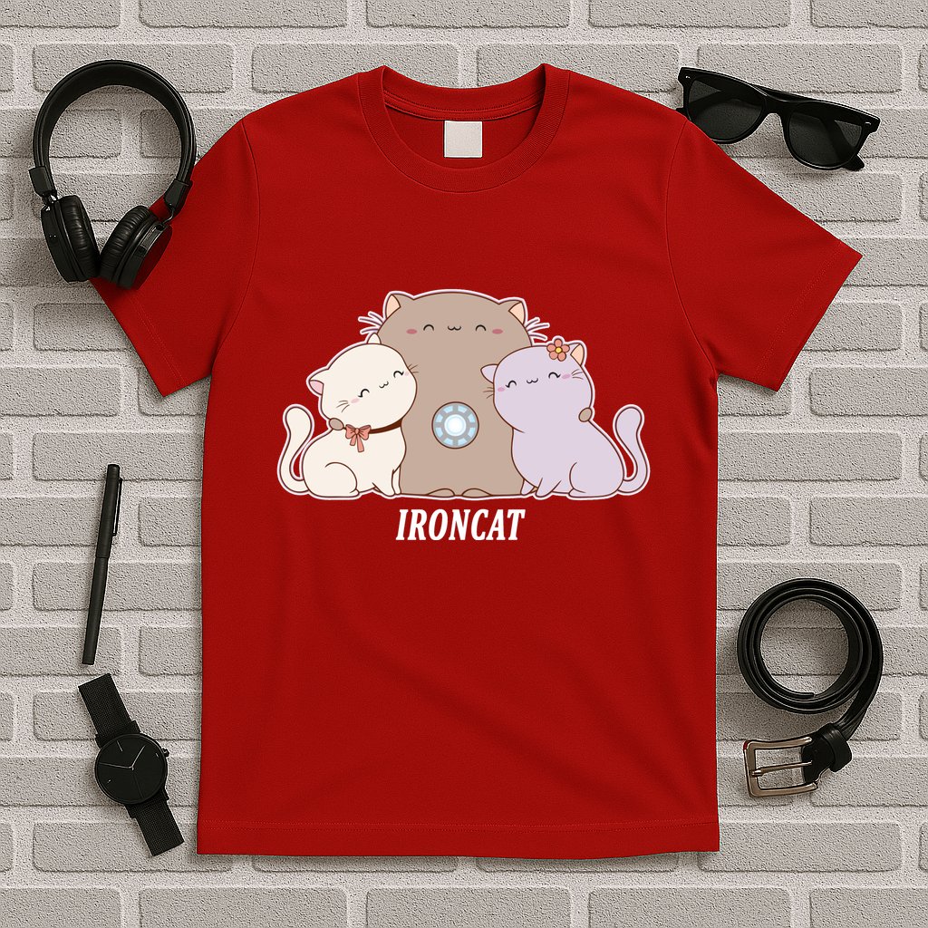 Iron Cat Family T-Shirt