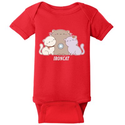 Iron Cat Family Baby Bodysuit