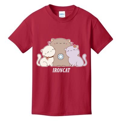 Iron Cat Family Kids T-Shirt