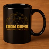 Iron Dome Defending Israel's Skies 11oz C Handle Ceramic Mug