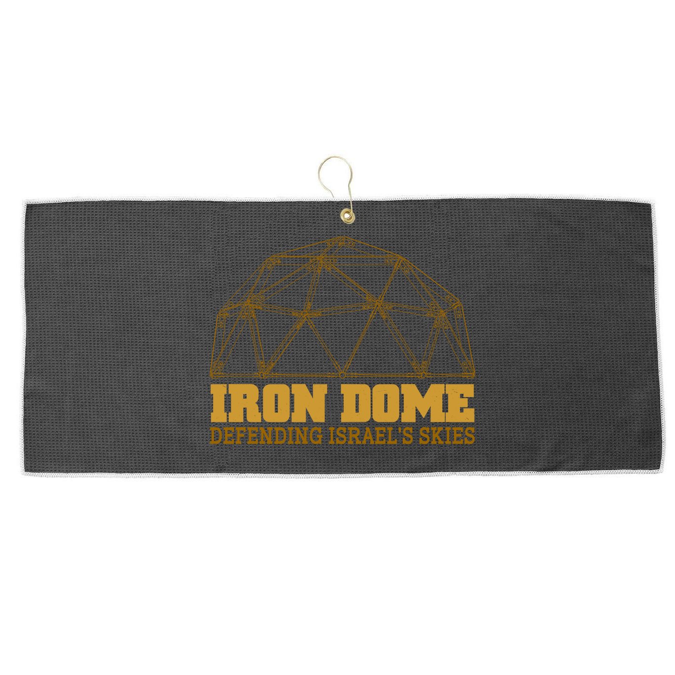 Iron Dome Defending Israel's Skies Large Microfiber Waffle Golf Towel