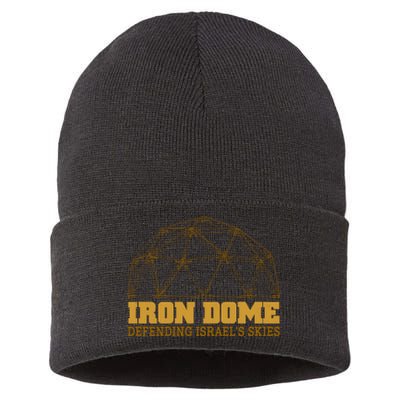 Iron Dome Defending Israel's Skies Sustainable Knit Beanie