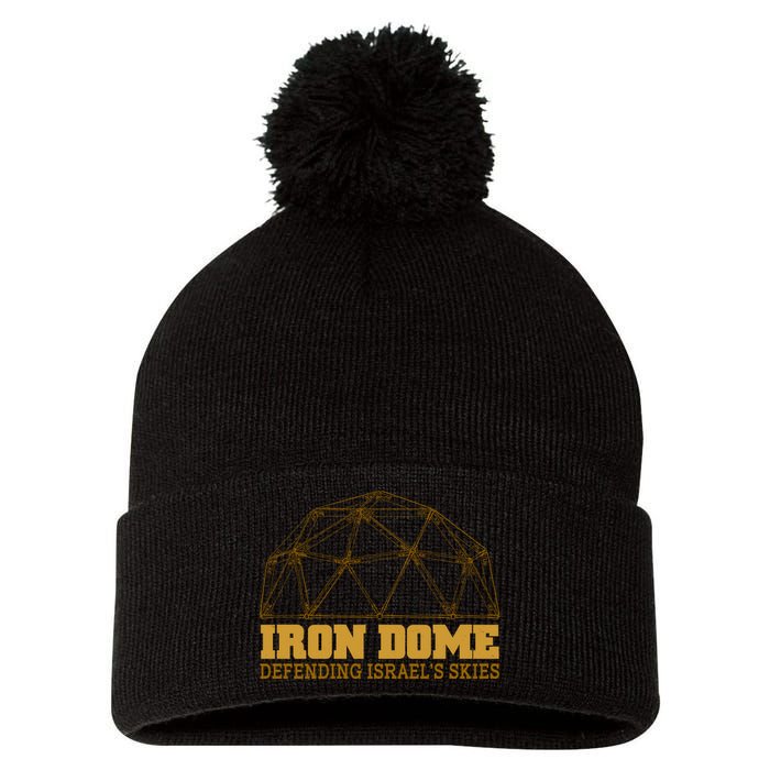 Iron Dome Defending Israel's Skies Pom Pom 12in Knit Beanie