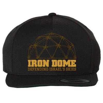 Iron Dome Defending Israel's Skies Wool Snapback Cap