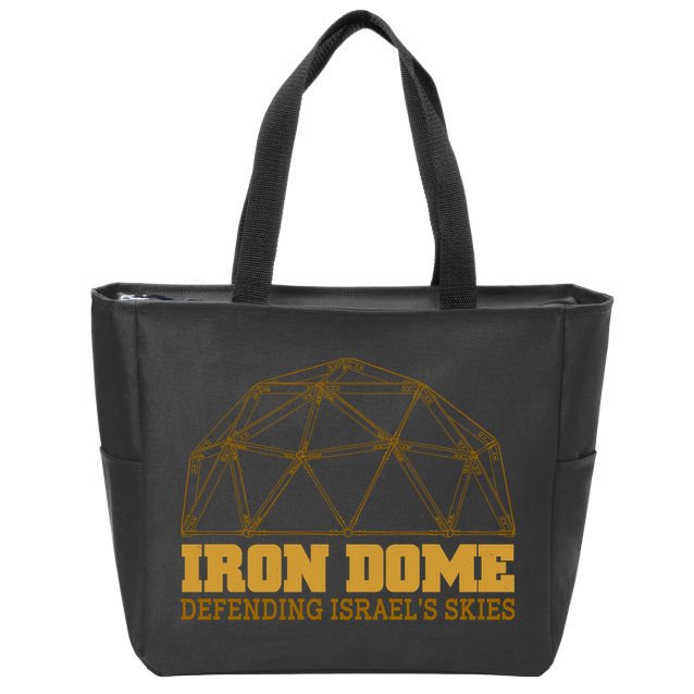 Iron Dome Defending Israel's Skies Zip Tote Bag