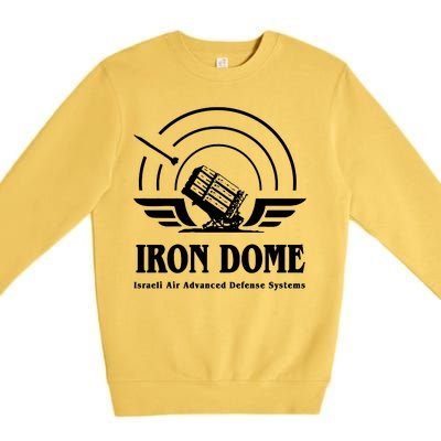 Iron Dome Israeli Air Advance Defense System Premium Crewneck Sweatshirt