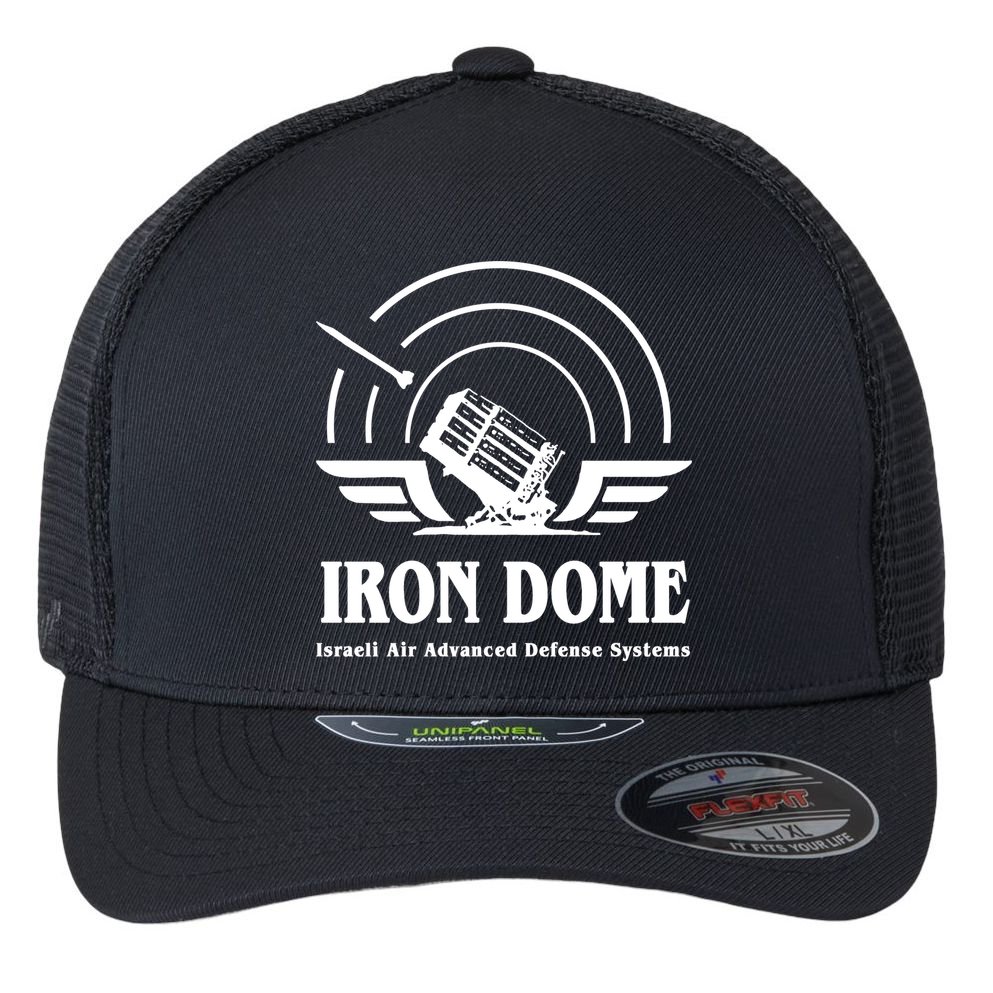 Iron Dome Israeli Air Advance Defense System Flexfit Unipanel Trucker Cap