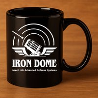 Iron Dome Israeli Air Advance Defense System 11oz C Handle Ceramic Mug