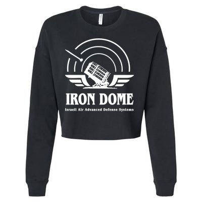 Iron Dome Israeli Air Advance Defense System Cropped Pullover Crew