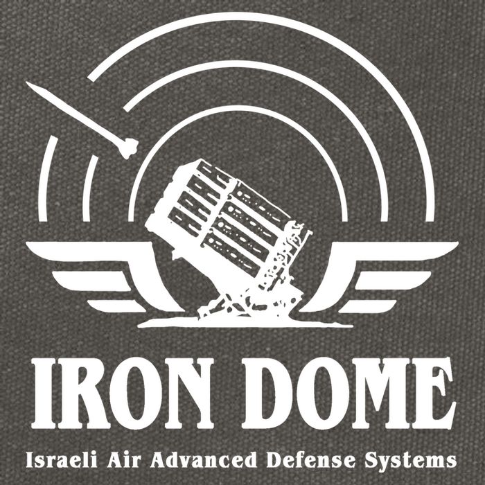 Iron Dome Israeli Air Advance Defense System Cotton Canvas Backpack