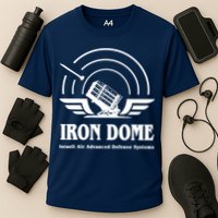 Iron Dome Israeli Air Advance Defense System Cooling Performance Crew T-Shirt