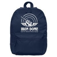 Iron Dome Israeli Air Advance Defense System 16 in Basic Backpack