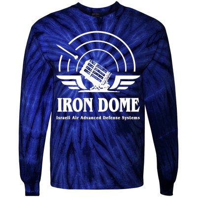 Iron Dome Israeli Air Advance Defense System Tie-Dye Long Sleeve Shirt