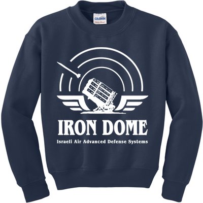 Iron Dome Israeli Air Advance Defense System Kids Sweatshirt