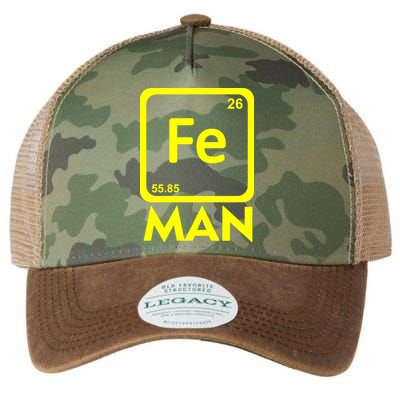 Iron Science Funny Chemistry Fe Periodic Table  Legacy Tie Dye Trucker Hat