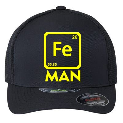 Iron Science Funny Chemistry Fe Periodic Table  Flexfit Unipanel Trucker Cap