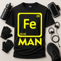 Iron Science Funny Chemistry Fe Periodic Table  Performance Shirt
