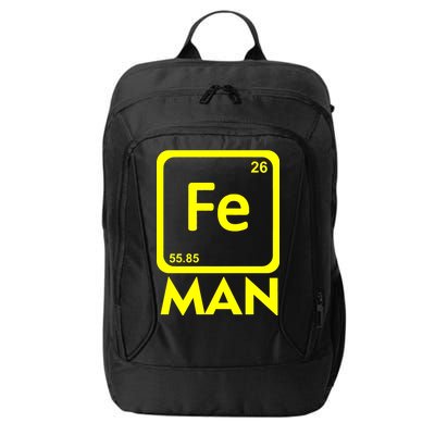 Iron Science Funny Chemistry Fe Periodic Table  City Backpack