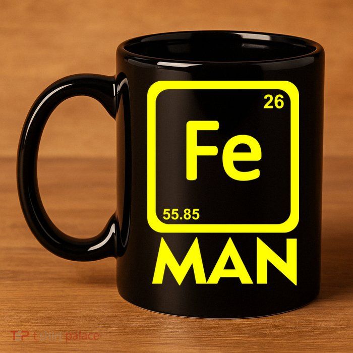 Iron Science Funny Chemistry Fe Periodic Table  11oz C Handle Ceramic Mug