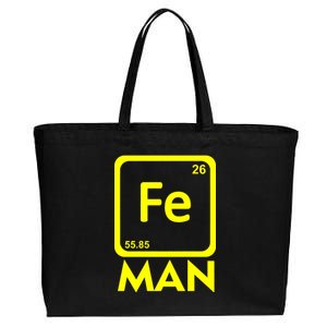 Iron Science Funny Chemistry Fe Periodic Table  Cotton Canvas Jumbo Tote