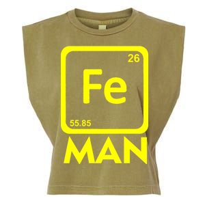 Iron Science Funny Chemistry Fe Periodic Table  Garment-Dyed Women's Muscle Tee