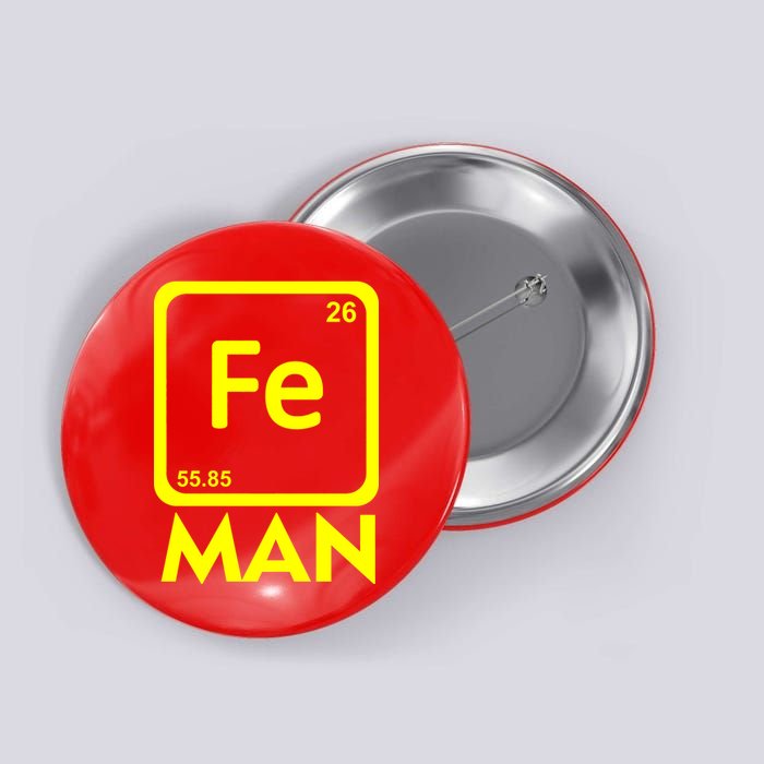 Iron Science Funny Chemistry Fe Periodic Table  Button