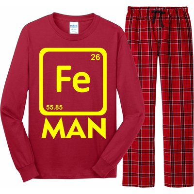 Iron Science Funny Chemistry Fe Periodic Table  Long Sleeve Pajama Set