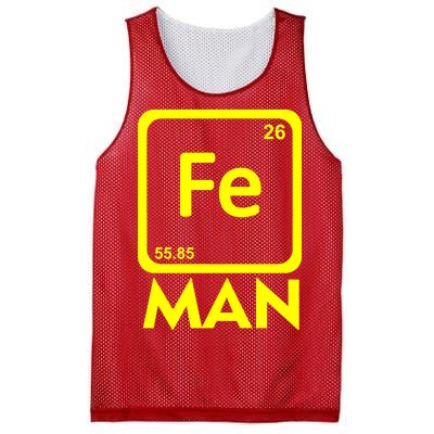 Iron Science Funny Chemistry Fe Periodic Table  Mesh Reversible Basketball Jersey Tank