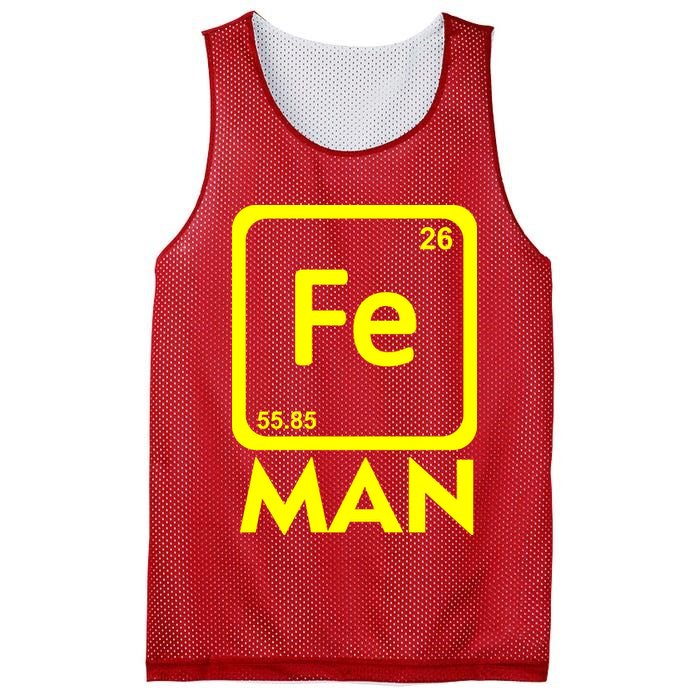 Iron Science Funny Chemistry Fe Periodic Table  Mesh Reversible Basketball Jersey Tank