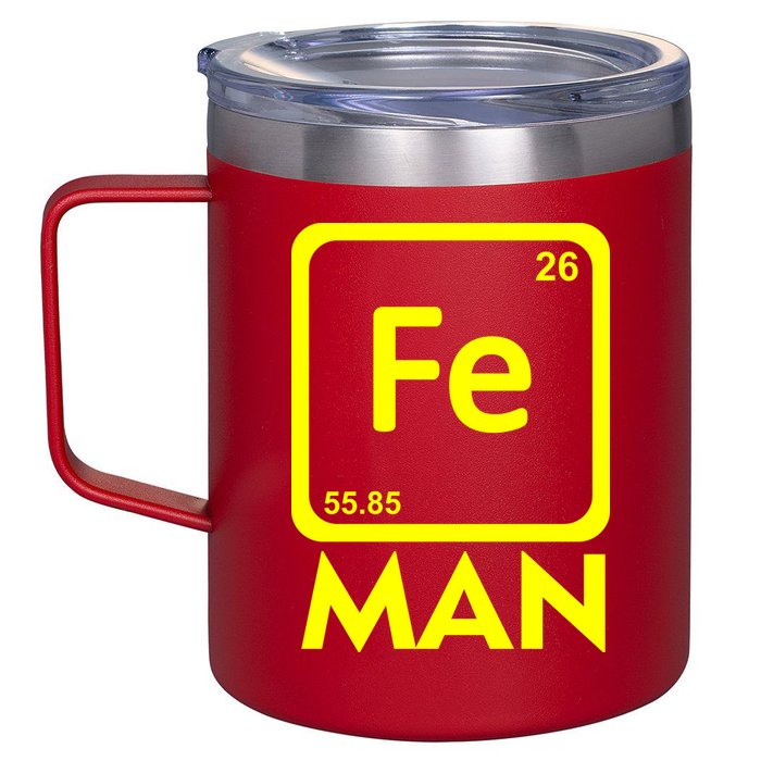 Iron Science Funny Chemistry Fe Periodic Table  12oz Stainless Steel Coffee Mug
