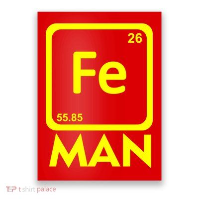 Iron Science Funny Chemistry Fe Periodic Table  Poster