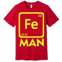 Iron Science Funny Chemistry Fe Periodic Table  Premium T-Shirt