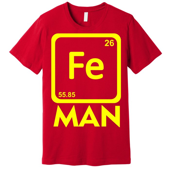 Iron Science Funny Chemistry Fe Periodic Table  Premium T-Shirt