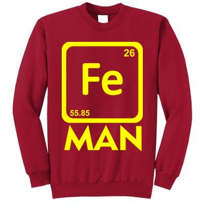 Iron Science Funny Chemistry Fe Periodic Table  Tall Sweatshirt