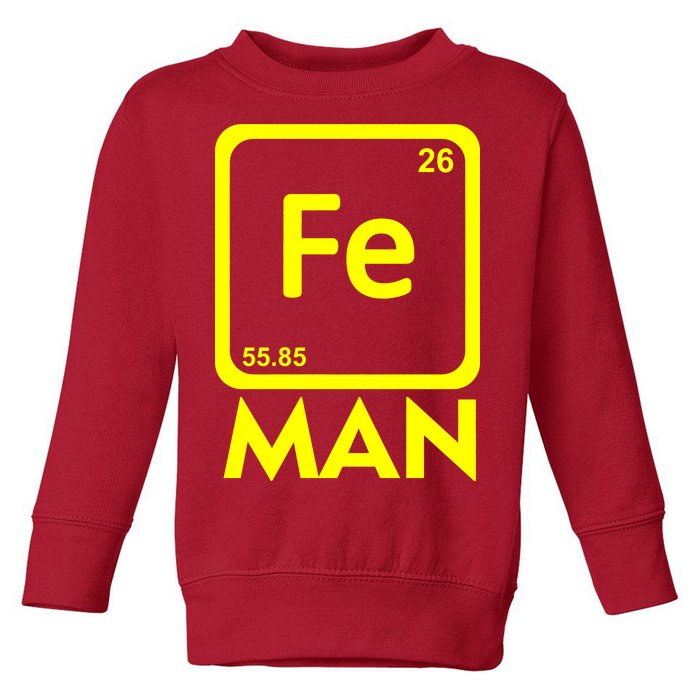 Iron Science Funny Chemistry Fe Periodic Table  Toddler Sweatshirt