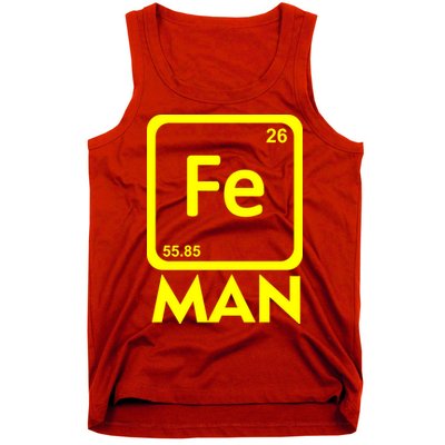 Iron Science Funny Chemistry Fe Periodic Table  Tank Top